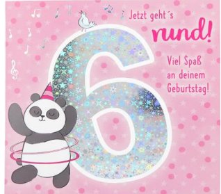 Musikkarte zum 6.Geburtstag