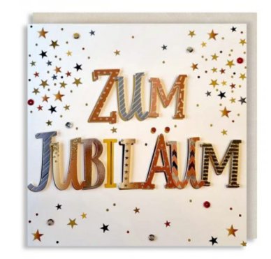 Jubilum Karte, 21 x 21 cm