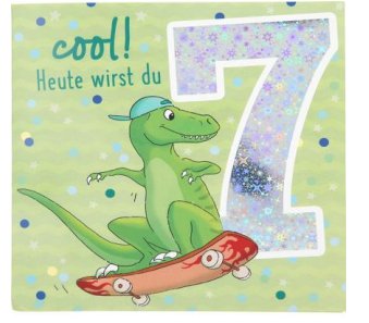 Musikkarte zum 7.Geburtstag