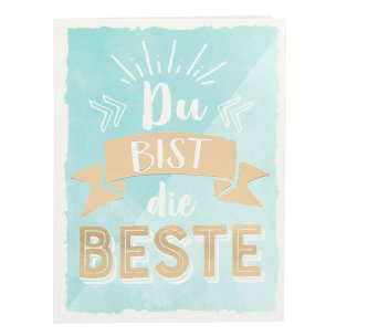 Minicards GOLDIG - Du bist die Beste