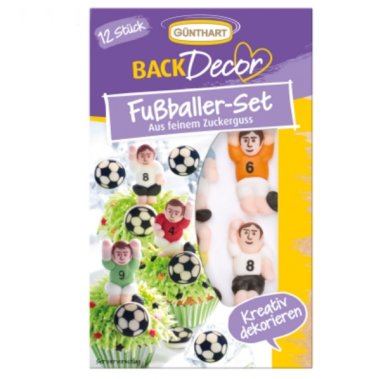 Zucker BackDecor Fuballspieler