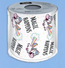 Toilettenpapier in Dose