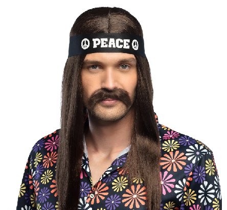 Schnurrbart Hippie