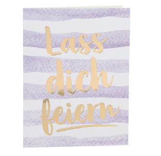 Minicards GOLDIG - Lass dich feiern