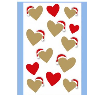 Klebesticker Bogen, 3 Stck