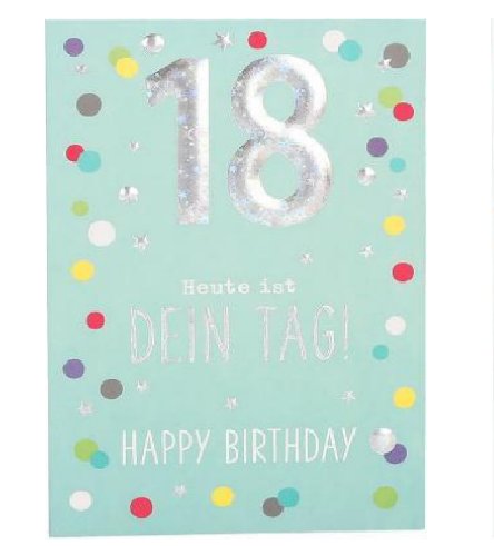 Karte zum 18.Geburtstag