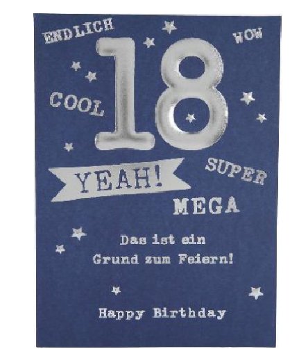 Karte zum 18.Geburtstag