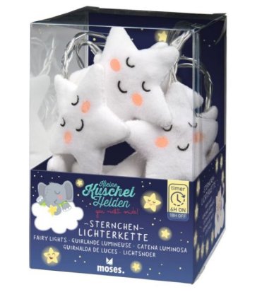 Lichterkette Sterne aus Plsch