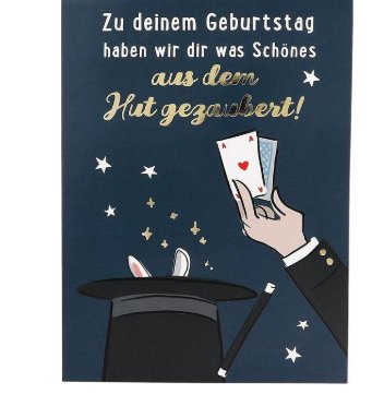 	                  Musikkarte Jump Outs Geburtstag