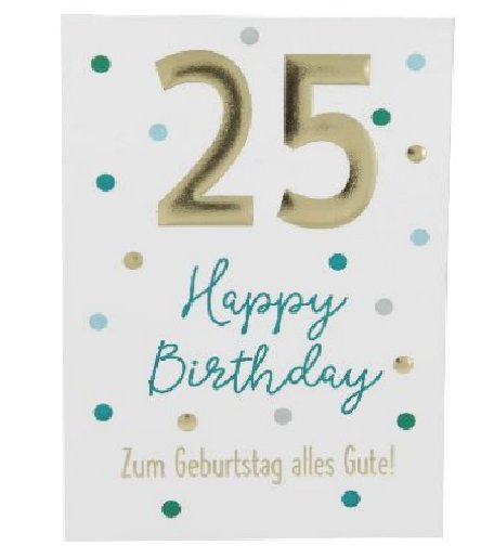 Karte zum 25.Geburtstag