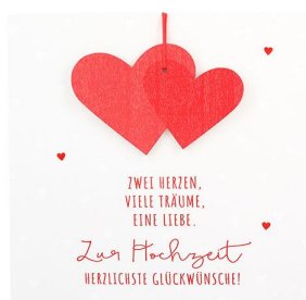 Depesche Karte zur Hochzeit