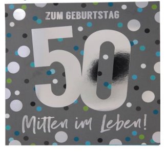 Musikkarte zum 50.Geburtstag