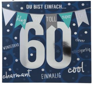 Musikkarte zum 60.Geburtstag