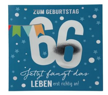 Musikkarte zum 66.Geburtstag