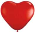 Herz Luftballons: 8 rote Herzluftballons