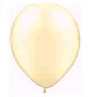 Rundballon-100 Perlfarbe ELFENBEIN
