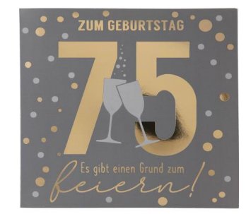 Musikkarte zum 75.Geburtstag