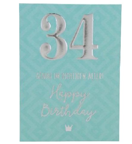Karte zum 34.Geburtstag