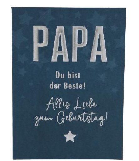 Karte zum Geburtstag f�r Papa