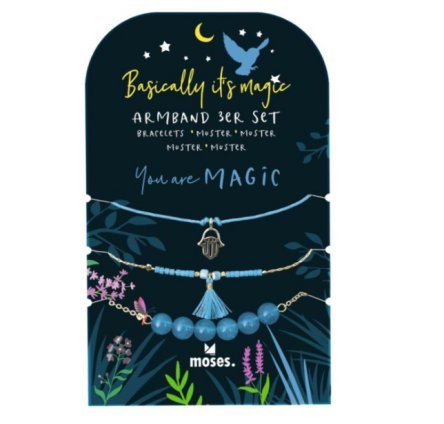 Magic Armbnder, blau - 3 Stck