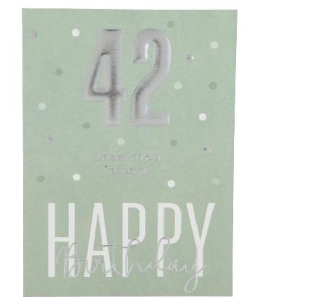 Karte zum 42.Geburtstag
