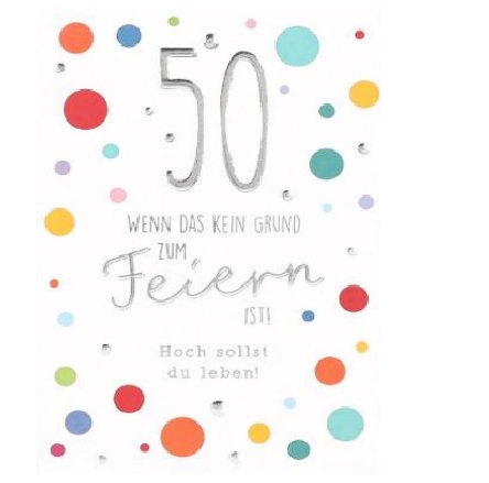 Karte zum 50.Geburtstag