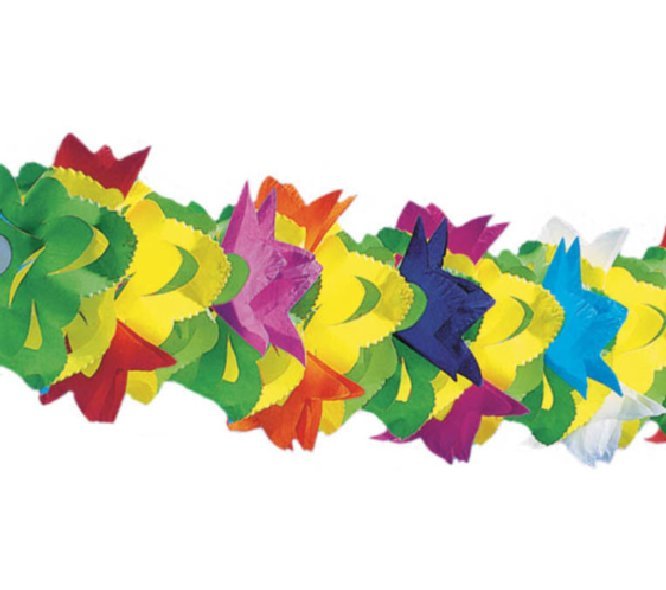 Papiergirlande Maui bunt, 6m
