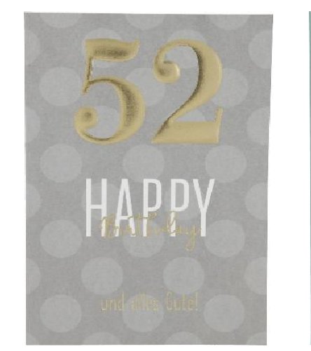Karte zum 52.Geburtstag