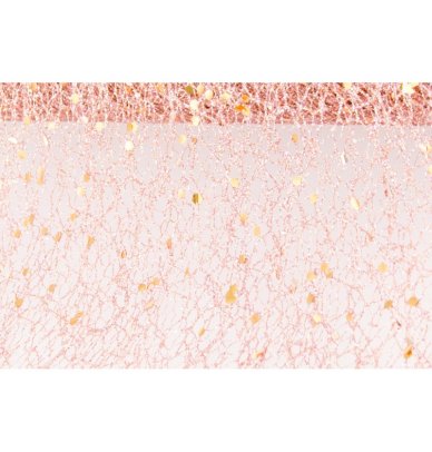 Tischlufer rosegold glitter 10cm x 5m