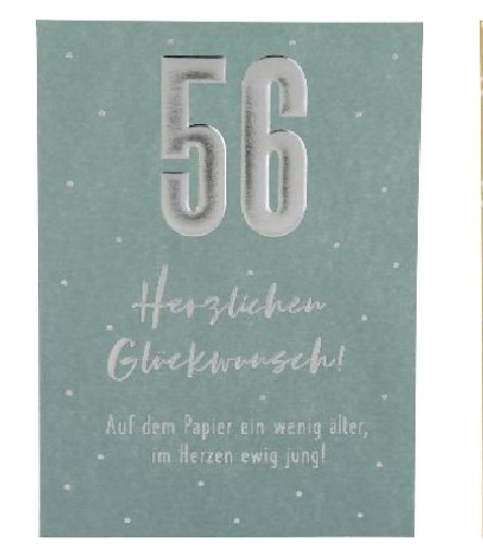 Karte zum 56.Geburtstag