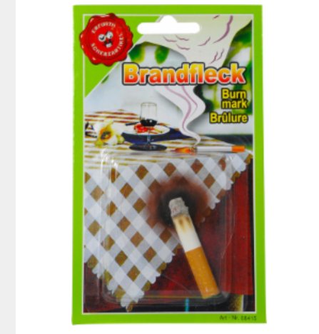 Brandfleck Zigarette