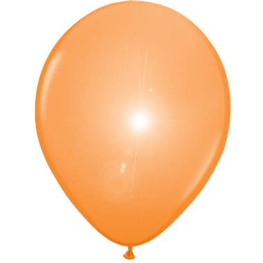 Ballons LED Orange - 5 Stck