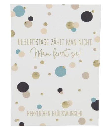 Karte zum Geburtstag