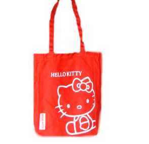 Hello Kitty Leinentasche Sitting RED