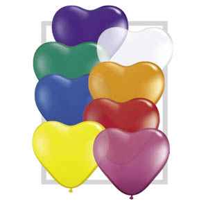 Romantik - 100 Herzballons, bunt