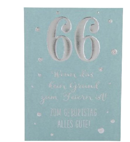 Karte zum 66.Geburtstag