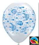 25 x  Luftballon mit Aquarium Motiven