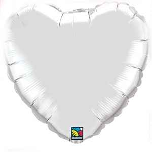 Hochzeit - Folienballon Silber