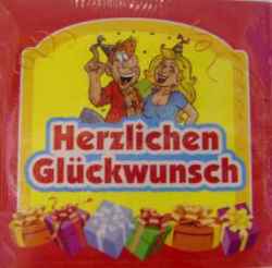 Geburtstag -  Aufkleber Glckwunsch