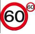 Platzmatten Verkehrsschild 60