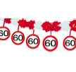 Papiergirlande Verkehrsschild Zahl 60