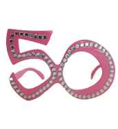 Sonnenbrille zum 50.Geburtstag, pink