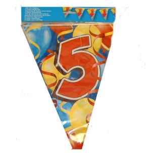 5. Geburtstag - Wimpelkette, 4m