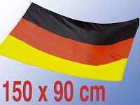 Flagge Deutschland, Fahne 150 x 90 cm