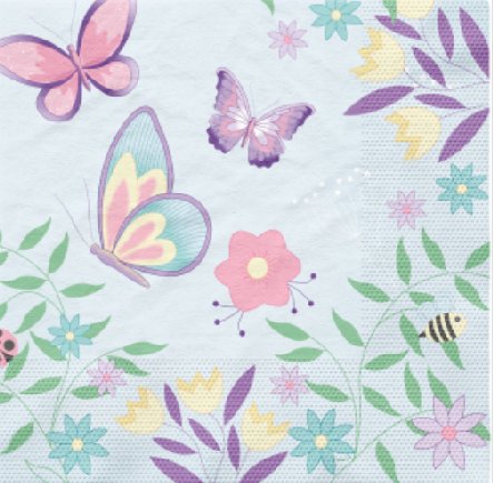 Fr�hling Servietten Schmetterlinge