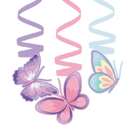 Schmetterling Girlanden, 6 St�ck