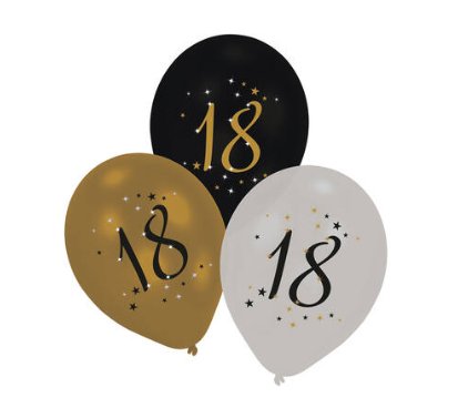 Luftballons zum 18.Geburtstag STARLIGHT