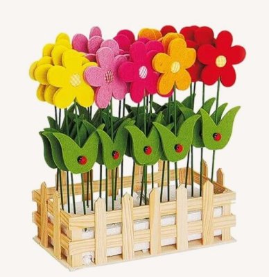 Blumenstecker Filzblume