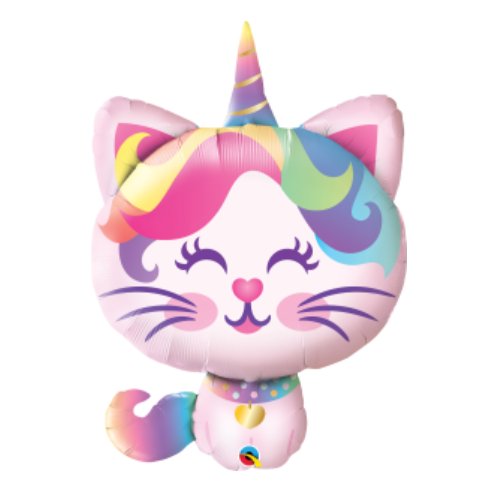 Folienballon Caticorn, 97 cm