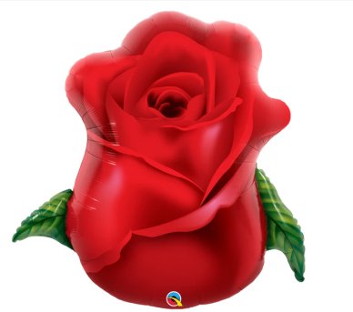 Folienballon rote Rose